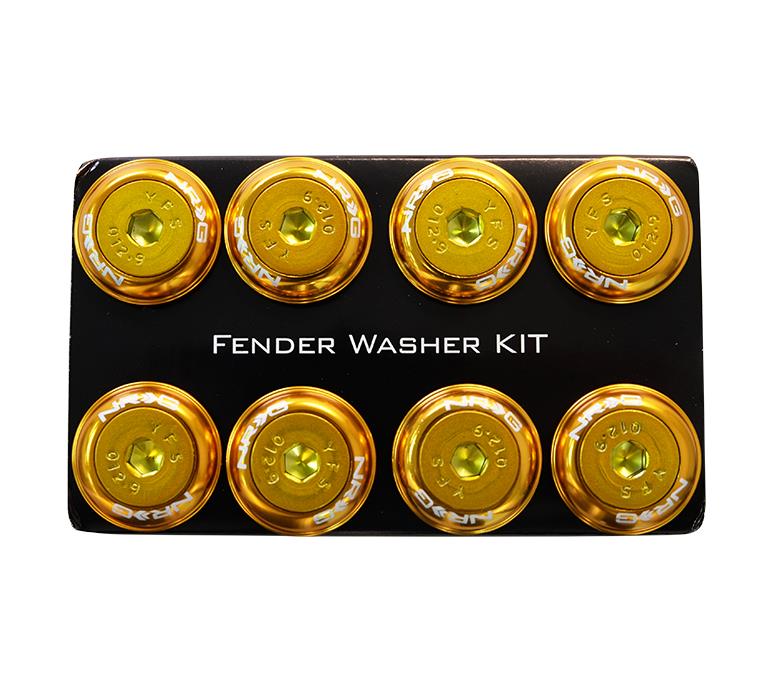 NRG - FENDER WASHER KIT; RIVETS FOR PLASTIC; COLOR MATCHED; SET OF 8