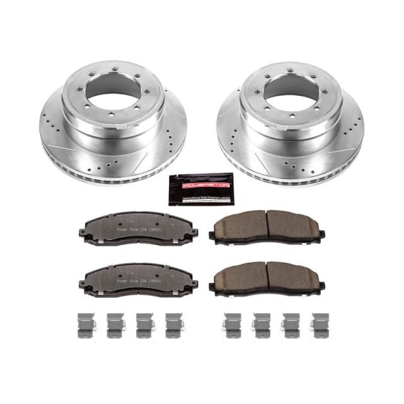 Power Stop 13-19 Ford F-350 Super Duty trasero Z36 Kit de freno de camión y remolque