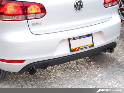 AWE Tuning Mk6 GTI Performance Catback - Pontas redondas prateadas cromadas