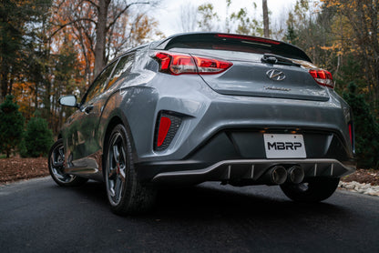 2019+ MBRP Hyundai Veloster Turbo Cat Back - Aluminizado