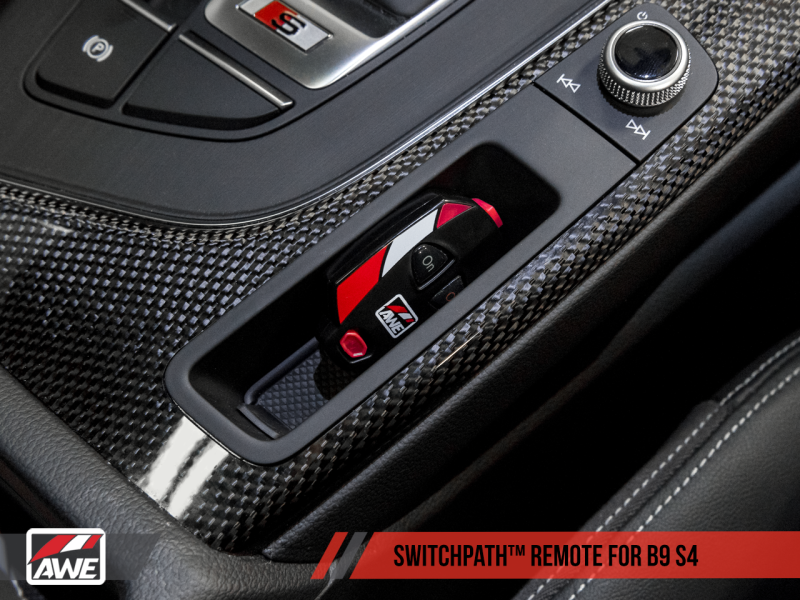AWE Tuning Audi B9 S4 SwitchPath Exhaust - Não ressoado (pontas pretas de 102 mm)