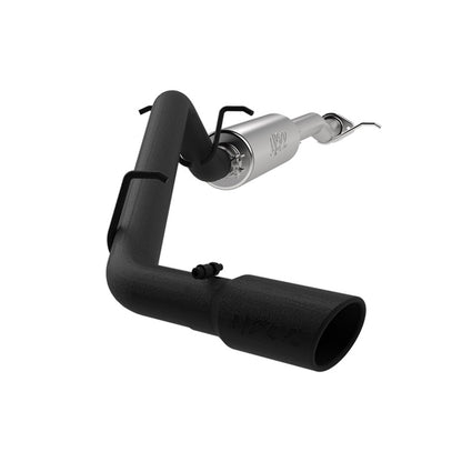 MBRP 17+ Chevrolet Colorado 2.5L/3.6L 3in Cat Back Salida de un solo lado con boquilla de 4in - Revestimiento trasero