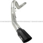 aFe MACHForce XP 5in DPF-Back Stainless Steel Exh Sys, Black tip, Ford Diesel Trucks 08-10 V8-6.4L