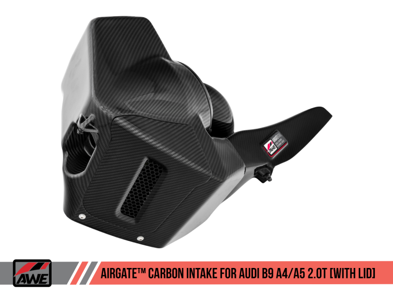 AWE Tuning Audi B9 A4/A5 2.0T Quattro Carbon Fiber AirGate Admisión con tapa