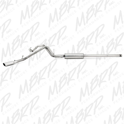 MBRP 2009 Chev/GMC 1500 4.8/5.3L EC/CC (excluindo 8 camas) Cat Back Dual Split Side