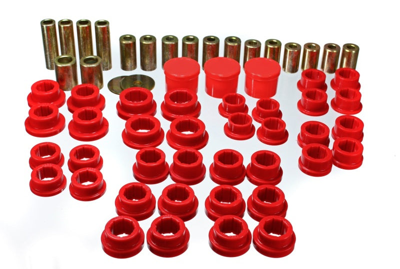 Energy Suspension 02-09 350Z / 03-07 Infiniti G35 Coupe Juego de casquillos de brazo de control trasero rojo