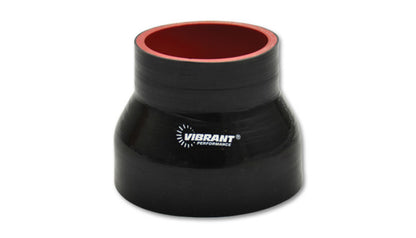Acoplamiento reductor vibrante de 4 capas 5in x 6in x 3.5in de largo - Negro