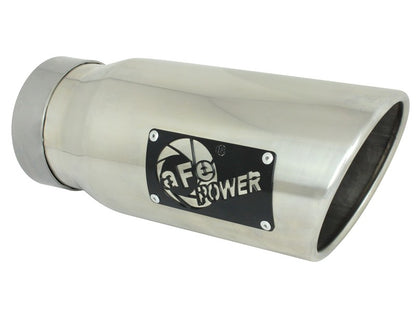 afe Apollo GT Series 19-20 GM 1500 2.7L (t) 409 SS CB Sistema de escape com ponta polida