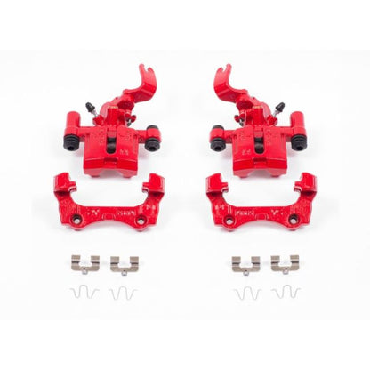 Power Stop 94-97 Mazda Miata Pinzas traseras rojas con soportes - Par