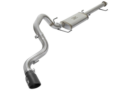 aFe MACH Force Xp 3in SS Cat-Back Escape de salida de un solo lado con puntas negras 07-14 Toyota FJ Cruiser