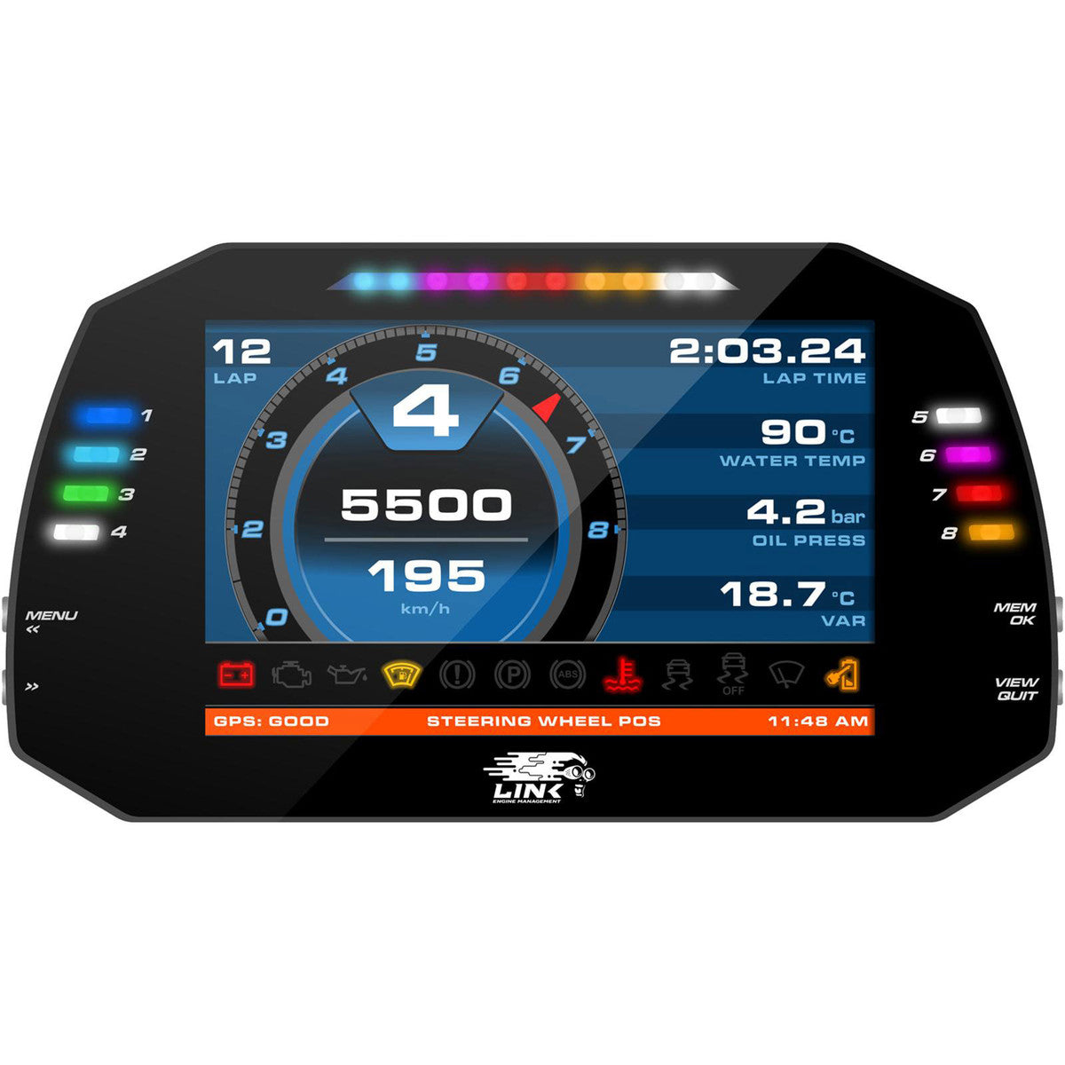 LINK ECU - MXG Strada 7" Dash - Race Edition (100-0173)