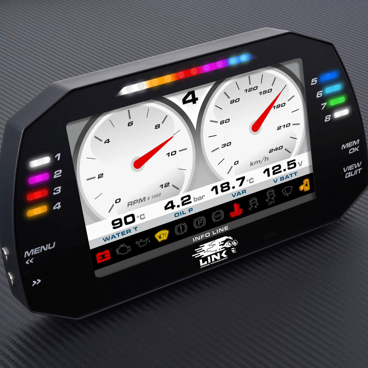 LINK ECU - MXG Strada 7" Dash - Race Edition (100-0173)
