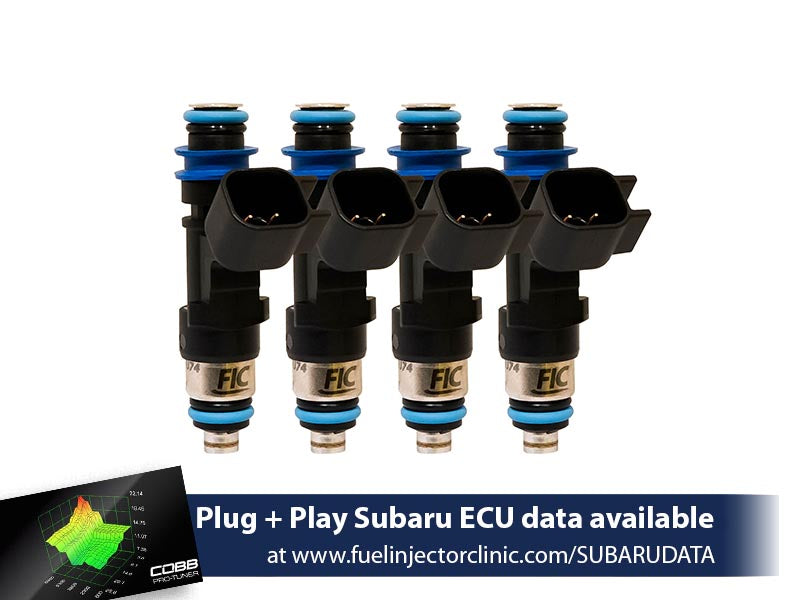 Fuel Injector Clinic - 1000cc FIC Top-Feed Converted Subaru Sti ('04-'06) Legacy GT ('05-'06) Fuel Injector Clinic Injector Set (High-Z) (IS176-1000H)