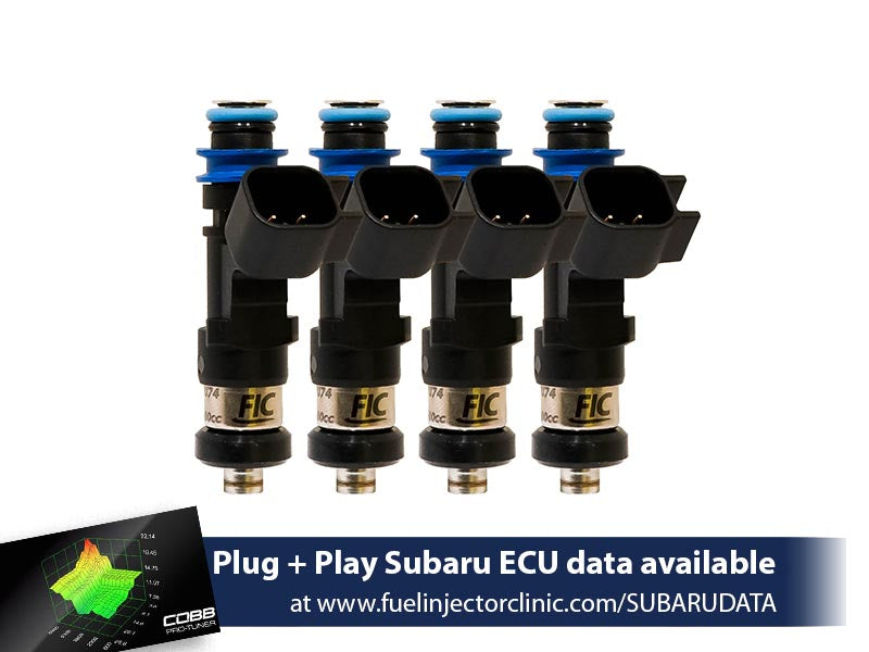 Fuel Injector Clinic - 1000cc Subaru WRX('02-'14)/STi ('07+) Fuel Injector Clinic Injector Set (High-Z) (IS175-1000H)