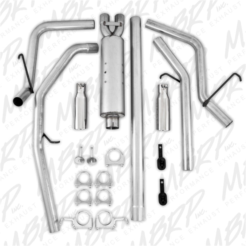 MBRP 2006-2008 Dodge Ram Hemi 1500 5.7L SC/CC-SB Cat Back Trasero dividido doble