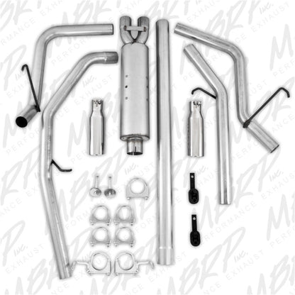 MBRP 2006-2008 Dodge Ram Hemi 1500 5.7L SC/CC-SB Cat Back Trasero dividido doble