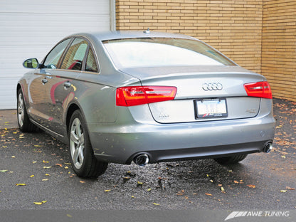Escape AWE Tuning Audi C7 A6 3.0T Touring Edition - saída dupla Chrome Silver Tips