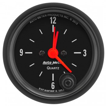 AutoMeter - 2-1/16" CLOCK, 12 HOUR, Z-SERIES (2632)