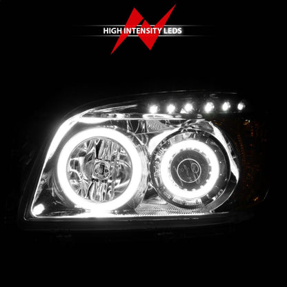 ANZO 2006-2008 Toyota Rav4 Projetor Faróis com Halo Chrome (CCFL)