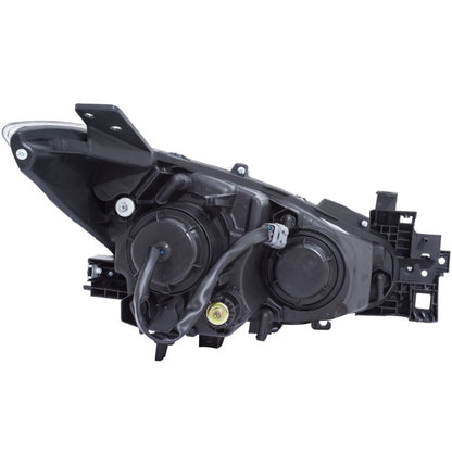 Faros delanteros proyectores ANZO con halo negro con ámbar 14-17 Mazda 3