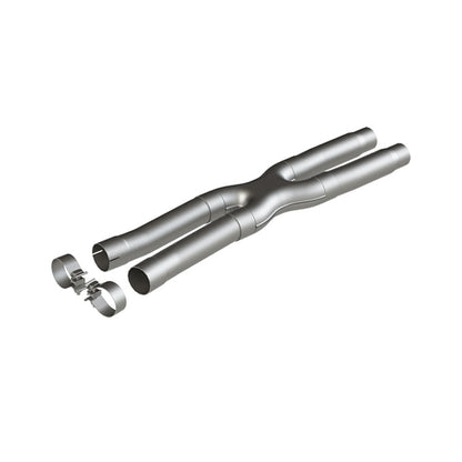 MBRP 15-19 Ford Mustang GT 2.5in Resonador Eliminar X-Pipe - AL