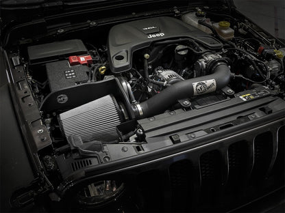 aFe Magnum FORCE Stage-2 XP Pro DRY S Sistema de admissão de ar frio 2018+ Jeep Wrangler (JL) V6 3.6L