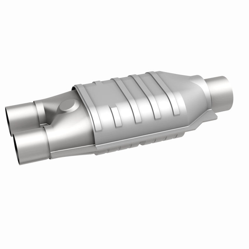 MagnaFlow Universal Catalytic Converter 2inch Inlet/2.5inch Outlet Dual/Single Oval Shape
