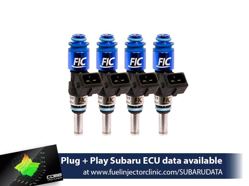 Fuel Injector Clinic - 1200cc (Previously 1100cc) FIC Top-Feed Converted Subaru Sti ('04-'06) Legacy GT ('05-'06) Fuel Injector Clinic Injector Set (High-Z) (IS176-1200H)