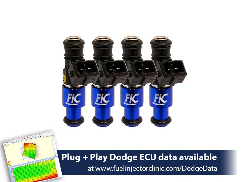 Fuel Injector Clinic - 1200cc (Previously 1100cc) FIC Dodge SRT-4 Fuel Injector Clinic Injector Set (High-Z) (IS151-1200H)