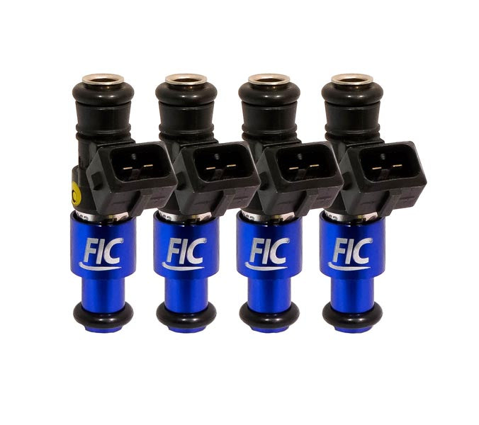 Fuel Injector Clinic - 1200cc (anteriormente 1100cc) FIC Fuel Injector Clinic Conjunto de injetores para VW / Audi (4 cilindros, 53mm) (High-Z) (IS167-1200H)