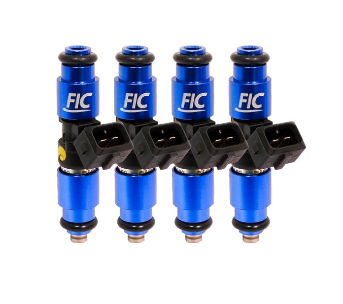 Fuel Injector Clinic - 1200cc (anteriormente 1100cc) FIC Fuel Injector Clinic Conjunto de injetores para VW / Audi (4 cilindros, 64mm) (High-Z) (IS165-1200H)