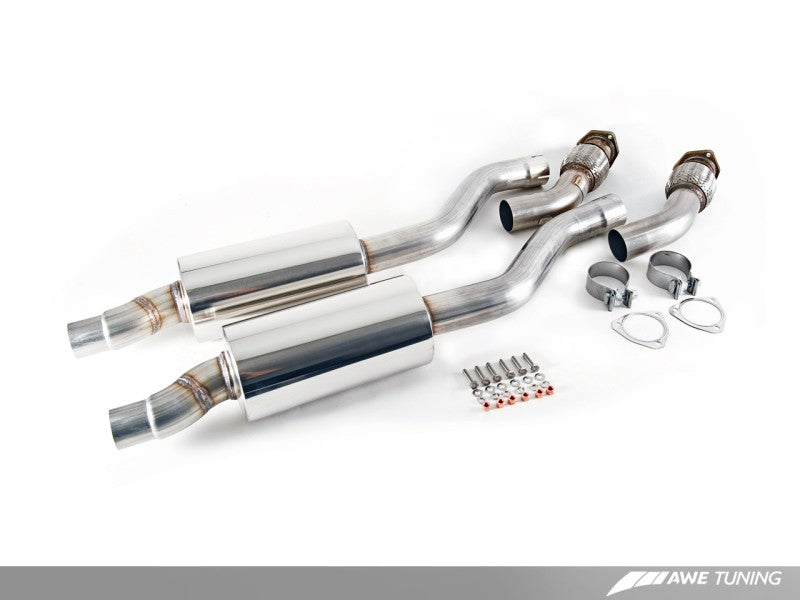 AWE Tuning Audi B8 / C7 3.0T Resonated Downpipes para S4 / S5 / A6 / A7