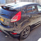 Rally Armor 13-19 Ford Fiesta ST Black UR Mud Flap w/Silver Logo