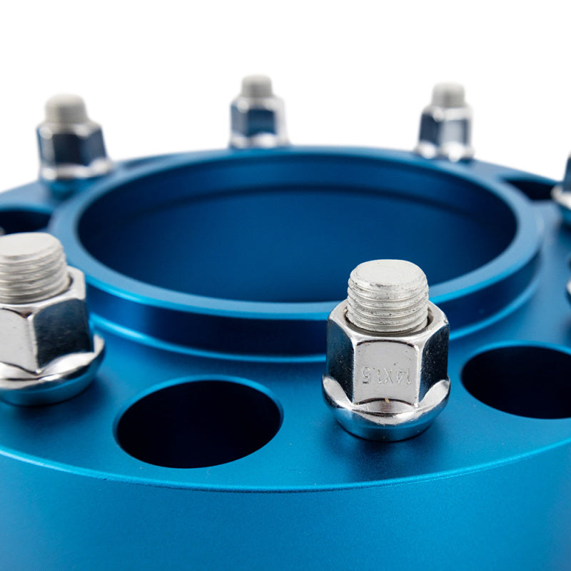 Espaçadores de roda off-road suportados por Mishimoto - 6x139,7 - 93,1 - 25 mm - M12 - azul