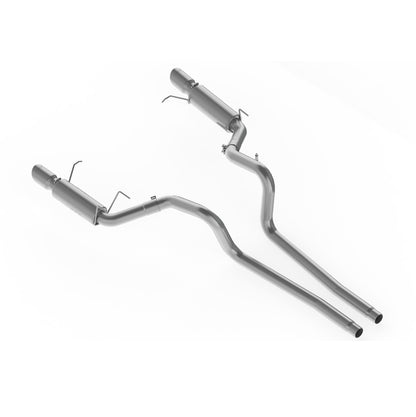 MBRP 11-14 Ford Mustang GT 5.0L Dual Split Rear Race Versión AL 3in Cat Back Sistema de escape
