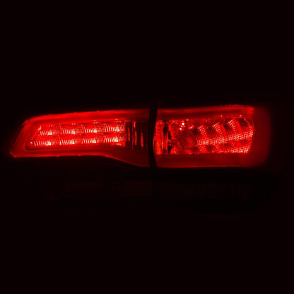 ANZO 2014-2016 Jeep Grand Cherokee Lanternas traseiras de LED vermelho/fumaça