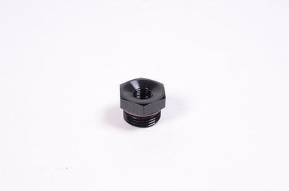 Radium Engineering 8AN ORB a 1/8NPT Adaptador hembra - Negro anodizado