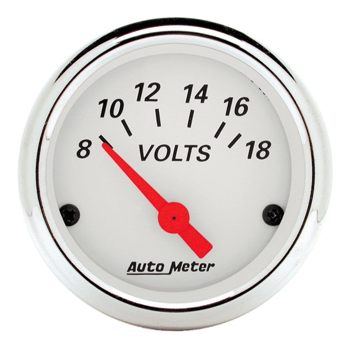 AutoMeter - 2-1/16" VOLTMETER, 8-18V, AIR-CORE, ARCTIC WHITE (1391)