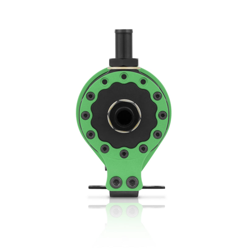 Mishimoto Recipiente de captura de aceite con deflector universal - Verde