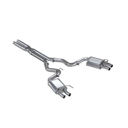 MBRP 16-20 Ford GT350/GT350R Dual Quad Split Saída traseira 3 pol Cat Back T304 escape