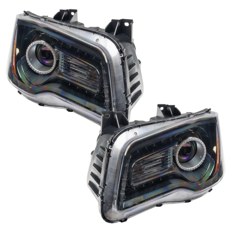 Oracle 11-14 Chrysler 300C SMD HL - Black - NON HID - ColorSHIFT w/o Controller