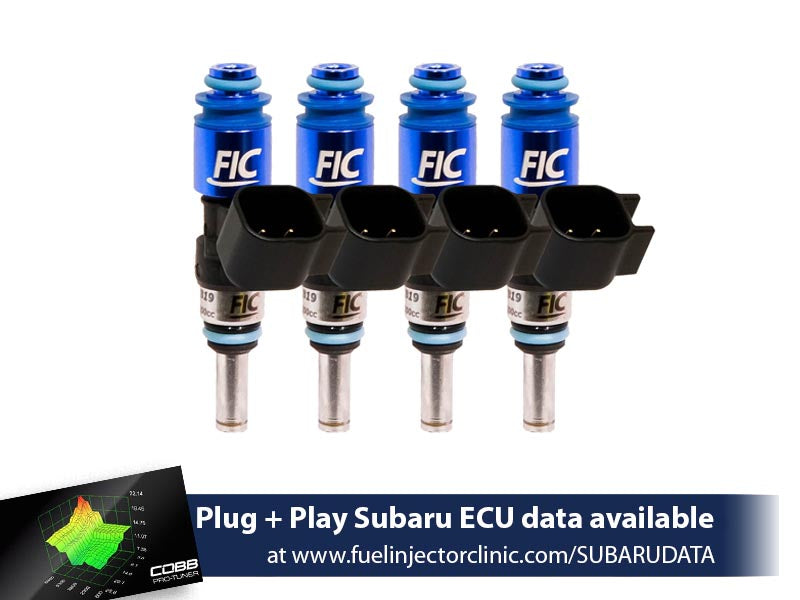 Fuel Injector Clinic - 1440cc FIC Top-Feed Converted Subaru Sti ('04-'06) Legacy GT ('05-'06) Fuel Injector Clinic Injector Set (High-Z) (IS176-1440H)