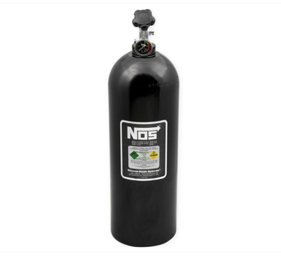 Sistema de Óxido Nitroso - NOS Nitrous Bottle 20 lbs. Acabamento preto (14760BNOS)