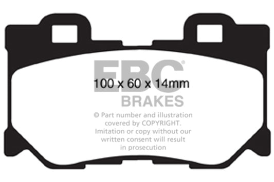 [GARAGE SALE] - EBC 08-13 Infiniti FX50 5.0 Yellowstuff Rear Brake Pads