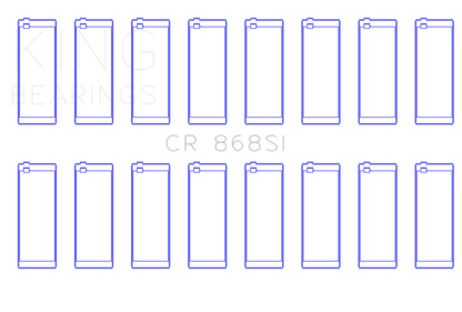 King Engine Bearings Ford 281CI/302CI/330CI 4.6L/5.0L/5.4L V8 (Size +0.5) Rod Bearing Set