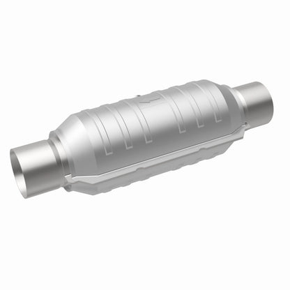 MagnaFlow Conv Univ 2,5 pol. Entrada/Saída Centro/Centro Redondo 11 pol Corpo L x 5,125 pol L x 15 pol G total
