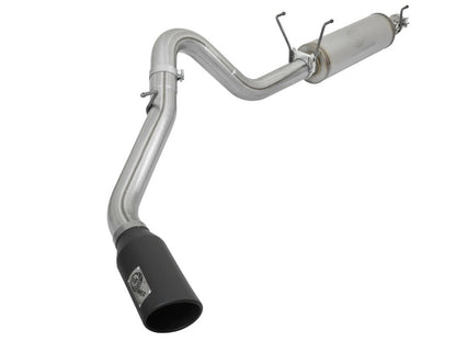 aFe MACHForce XP Escapes de 4 pulgadas Cat-Back SS Salida lateral 14-17 Dodge Ram 2500 V8-6.4L Hemi con puntas negras