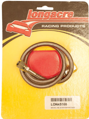 Longacre Racing - Mangueira de freio trançada - Mangueira 4AN (45160)