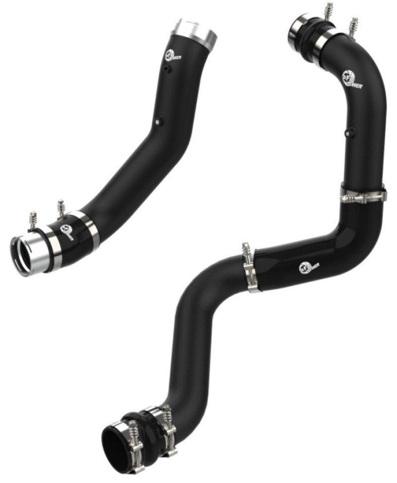 aFe BladeRunner Black 3in Kit de tubo de carga de alumínio 20-21 GM Diesel Trucks V8-6.6L (td) L5P