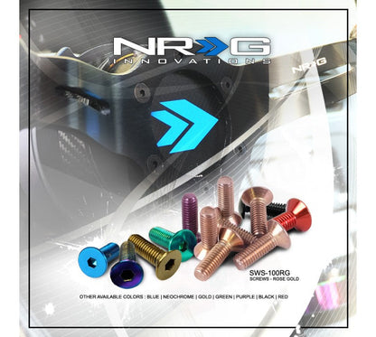 NRG - KIT TORNILLOS VOLANTE UPGRADE NEGRO "CONICO"